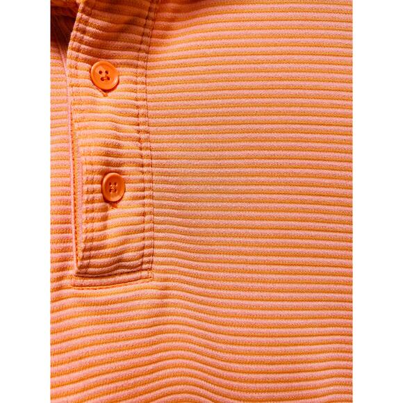 Jamaica Jaxx Men's Short Sleeve Orange Polo XLarge 3 button \\ - Picture 5 of 7